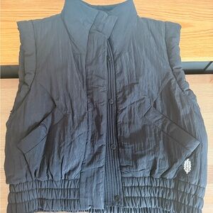 Free People cropped puffer vest